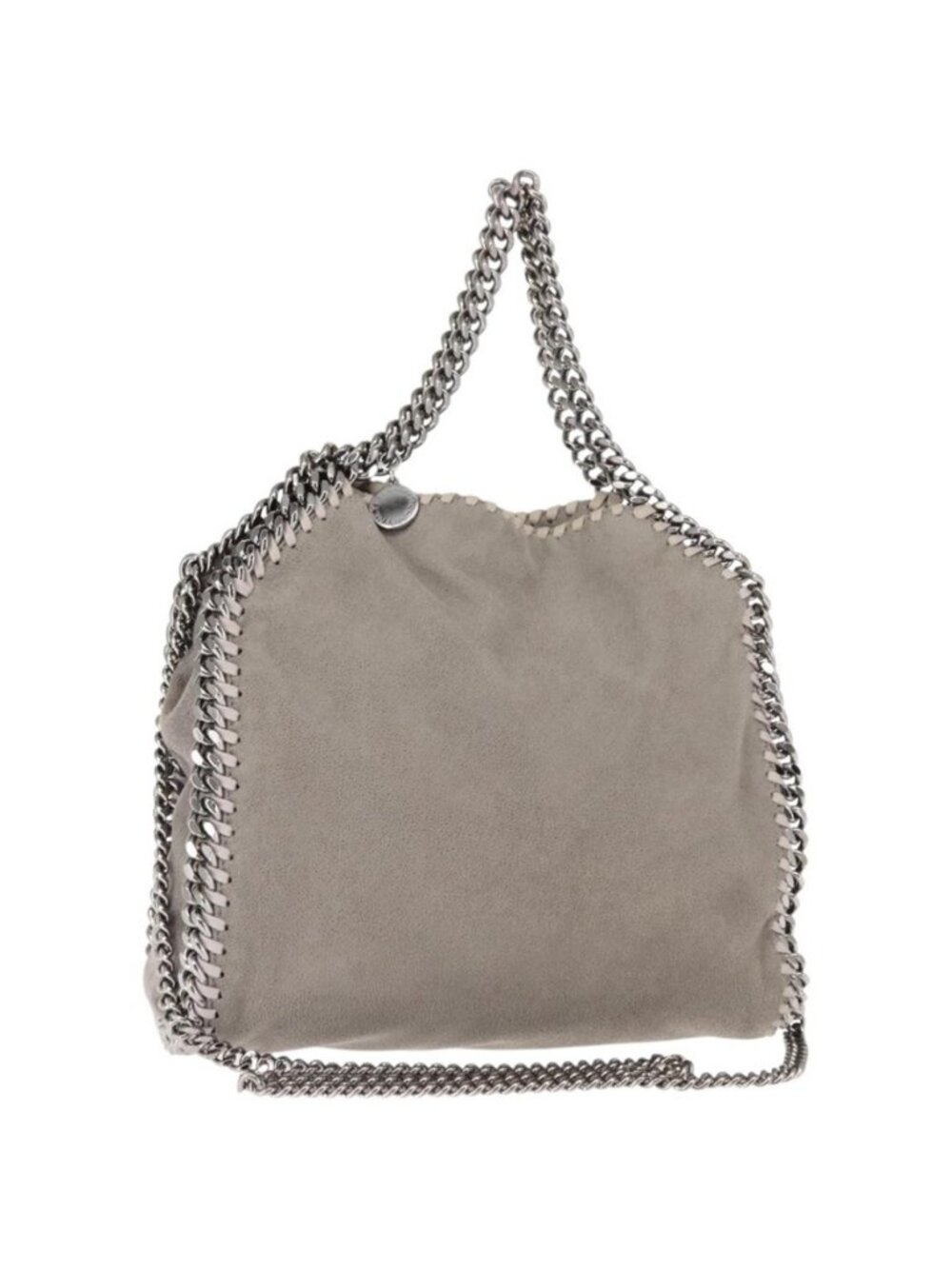 Authentic Stella MacCartney Falabella Chain Shoulder Bag polyester 2way Gray